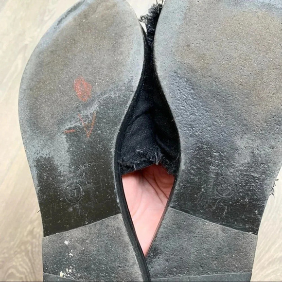 All Saints Rumour Knit Bow Mules Slides Flats Black Slip on Round toe Size 7 - Picture 13 of 14